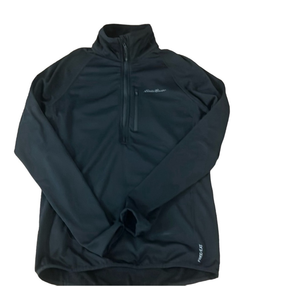 Eddie Bauer womens black half zip size S